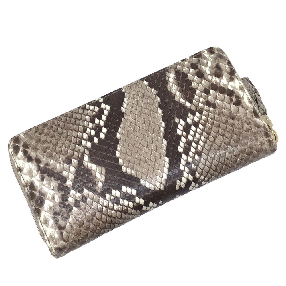Gucci Interlocking G Round Wallet Python Brown - image 2